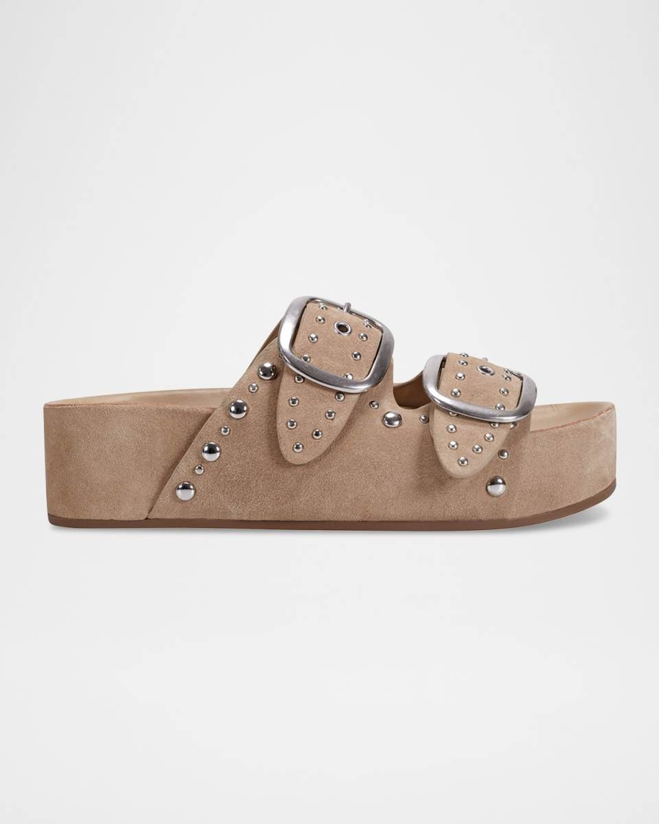 Sayge Studded Suede Sandals